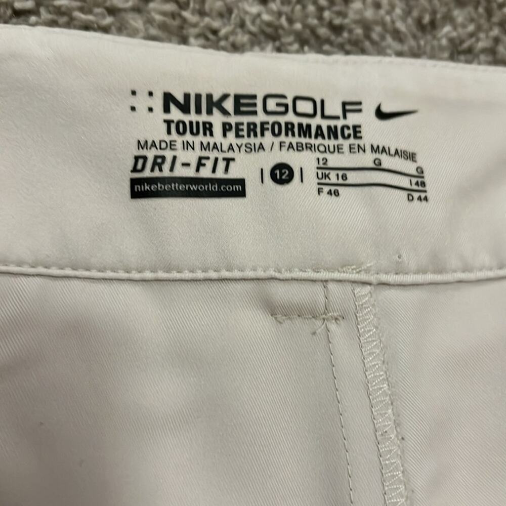 EUC Womens NIKE GOLF‎ Tour Performance DRI-FIT skort 12 shorts tennis Beige Golf - Picture 8 of 16